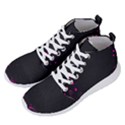 Butterflies, Abstract Design, Pink Black Men s Lightweight High Top Sneakers View2