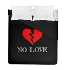 No Love, Broken, Emotional, Heart, Hope Duvet Cover Double Side (full/ Double Size) by nateshop