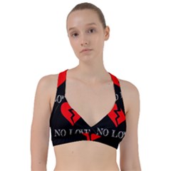 No Love, Broken, Emotional, Heart, Hope Sweetheart Sports Bra by nateshop