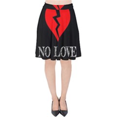 No Love, Broken, Emotional, Heart, Hope Velvet High Waist Skirt by nateshop