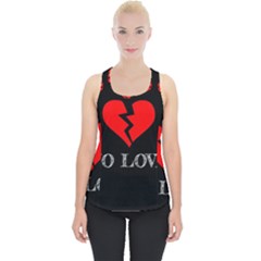 No Love, Broken, Emotional, Heart, Hope Piece Up Tank Top