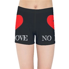 No Love, Broken, Emotional, Heart, Hope Kids  Sports Shorts by nateshop