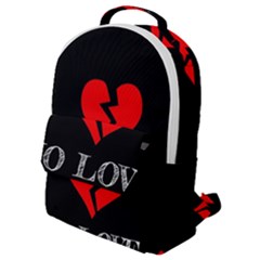 No Love, Broken, Emotional, Heart, Hope Flap Pocket Backpack (small) by nateshop