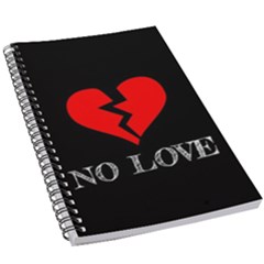 No Love, Broken, Emotional, Heart, Hope 5 5  X 8 5  Notebook