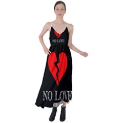 No Love, Broken, Emotional, Heart, Hope Tie Back Maxi Dress by nateshop