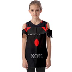 No Love, Broken, Emotional, Heart, Hope Fold Over Open Sleeve Top by nateshop