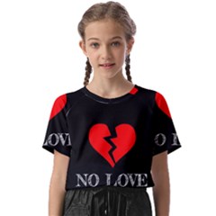 No Love, Broken, Emotional, Heart, Hope Kids  Basic T-shirt by nateshop