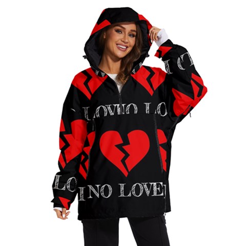 No Love, Broken, Emotional, Heart, Hope Women s Ski And Snowboard Jacket