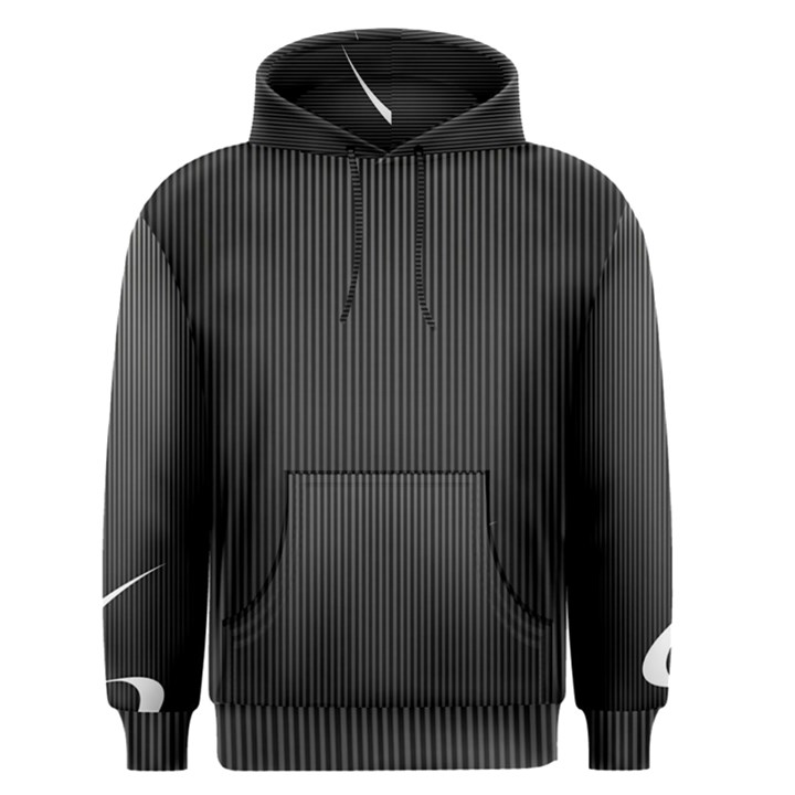 S Black Fingerprint, Black, Edge Men s Core Hoodie