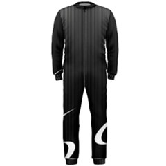 S Black Fingerprint, Black, Edge Onepiece Jumpsuit (men) by nateshop