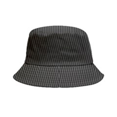 S Black Fingerprint, Black, Edge Bucket Hat by nateshop