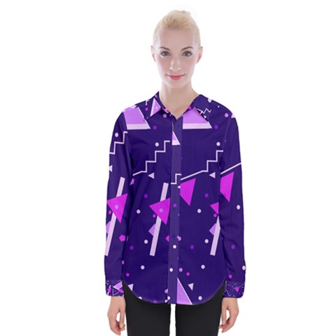 Triangles, Triangle, Colorful Womens Long Sleeve Shirt by nateshop