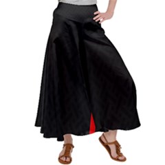 Abstract Black & Red, Backgrounds, Lines Women s Satin Palazzo Pants by nateshop