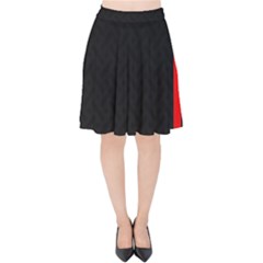 Abstract Black & Red, Backgrounds, Lines Velvet High Waist Skirt by nateshop