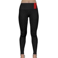 Abstract Black & Red, Backgrounds, Lines Lightweight Velour Classic Yoga Leggings by nateshop