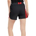 Abstract Black & Red, Backgrounds, Lines Women s Runner Shorts View2