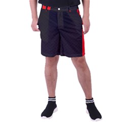 Abstract Black & Red, Backgrounds, Lines Men s Pocket Shorts by nateshop