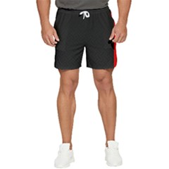 Abstract Black & Red, Backgrounds, Lines Men s Runner Shorts by nateshop