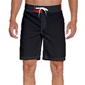 Abstract Black & Red, Backgrounds, Lines Men s Beach Shorts View1