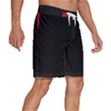 Abstract Black & Red, Backgrounds, Lines Men s Beach Shorts View3