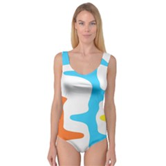 Warp Lines Colorful Multicolor Princess Tank Leotard  by Cemarart