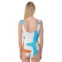 Warp Lines Colorful Multicolor Princess Tank Leotard  View2