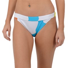 Warp Lines Colorful Multicolor Band Bikini Bottoms by Cemarart