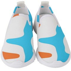 Warp Lines Colorful Multicolor Kids  Slip On Sneakers by Cemarart