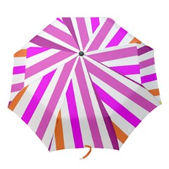 Colorful Multicolor Colorpop Flare Folding Umbrellas by Cemarart