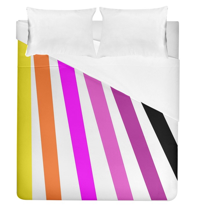 Colorful Multicolor Colorpop Flare Duvet Cover (Queen Size)