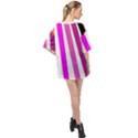 Colorful Multicolor Colorpop Flare Oversized Chiffon Top View2