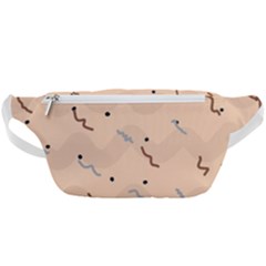 Lines Dots Pattern Abstract Art Waist Bag 