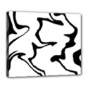 Black And White Swirl Background Deluxe Canvas 24  x 20  (Stretched) View1