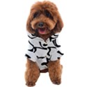 Black And White Swirl Background Dog Coat View1