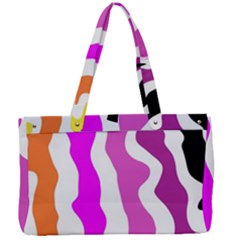 Warp Liquid Multicolor Kids Canvas Work Bag by Cemarart