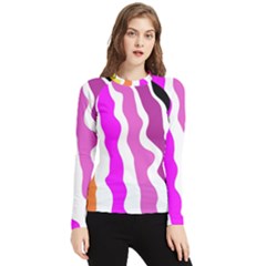 Warp Liquid Multicolor Kids Women s Long Sleeve Rash Guard by Cemarart