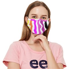 Warp Liquid Multicolor Kids Fitted Cloth Face Mask (adult) by Cemarart