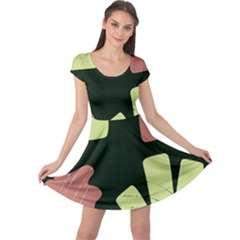 Elements Scribbles Wiggly Line Cap Sleeve Dress by Cemarart