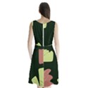 Elements Scribbles Wiggly Line Sleeveless Waist Tie Chiffon Dress View2