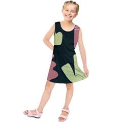 Elements Scribbles Wiggly Line Kids  Tunic Dress by Cemarart