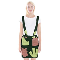 Elements Scribbles Wiggly Line Braces Suspender Skirt