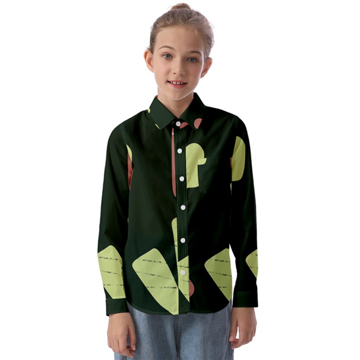 Elements Scribbles Wiggly Line Kids  Long Sleeve Shirt