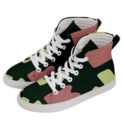 Elements Scribbles Wiggly Line Women s Hi-top Skate Sneakers by Cemarart