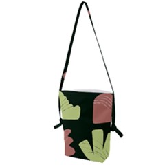 Elements Scribbles Wiggly Line Folding Shoulder Bag by Cemarart