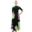 Elements Scribbles Wiggly Line Half Sleeves Maxi Dress View2