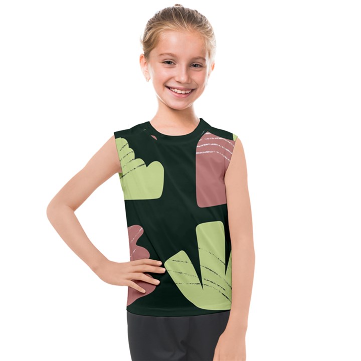 Elements Scribbles Wiggly Line Kids  Mesh Tank Top