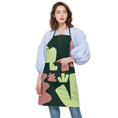 Elements Scribbles Wiggly Line Pocket Apron by Cemarart