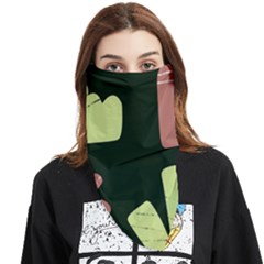 Elements Scribbles Wiggly Line Face Covering Bandana (triangle) by Cemarart