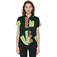 Elements Scribbles Wiggly Line Short Sleeve Pocket Shirt by Cemarart