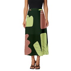 Elements Scribbles Wiggly Line Classic Midi Chiffon Skirt by Cemarart